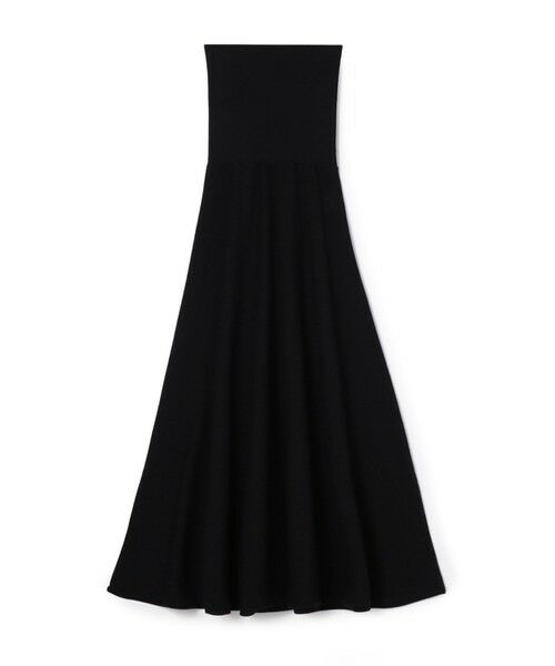 TOMORROWLAND / トゥモローランド ロング・マキシ丈スカート | ストレッチコットン フレアマキシスカート（19 ブラック）