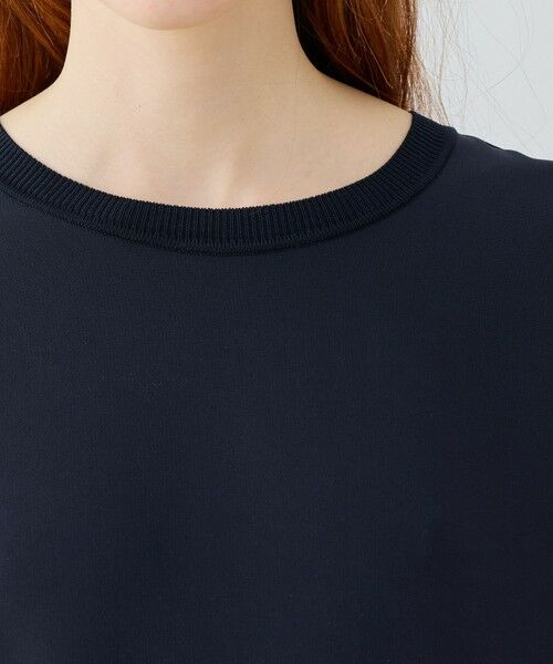 TOMORROWLAND / トゥモローランド ロング・マキシ丈ワンピース | ダブルクロス クルーネックワンピース | 詳細4