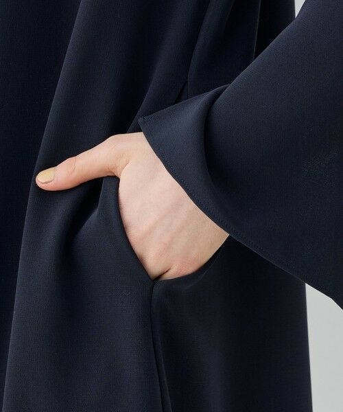 TOMORROWLAND / トゥモローランド ロング・マキシ丈ワンピース | ダブルクロス クルーネックワンピース | 詳細6