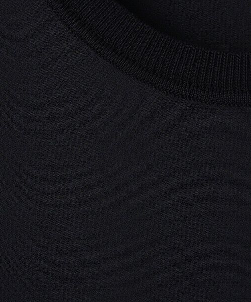 TOMORROWLAND / トゥモローランド ロング・マキシ丈ワンピース | ダブルクロス クルーネックワンピース | 詳細8