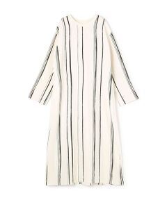 TOMORROWLAND / トゥモローランド ロング・マキシ丈ワンピース | ドローイングラインプリント クルーネックマキシワンピース