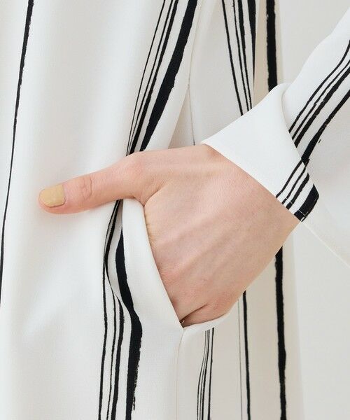 TOMORROWLAND / トゥモローランド ロング・マキシ丈ワンピース | ドローイングラインプリント クルーネックマキシワンピース | 詳細6