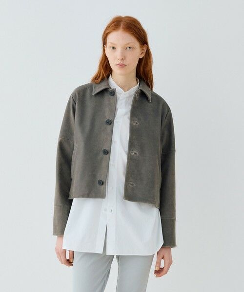 TOMORROWLAND / トゥモローランド レザーブルゾン・ジャケット | ビンテージラムレザー サドルスリーブブルゾン | 詳細2