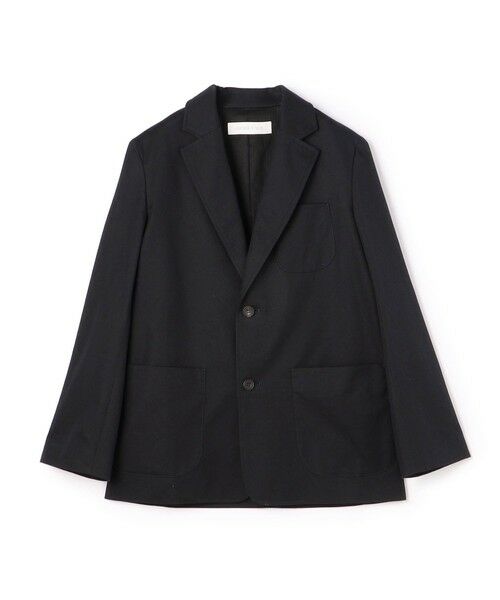 TOMORROWLAND / トゥモローランド テーラードジャケット | ノンマーセライズドコットン テーラードジャケット（69 ネイビー）