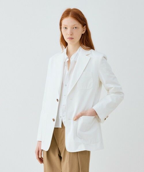 TOMORROWLAND / トゥモローランド テーラードジャケット | ノンマーセライズドコットン テーラードジャケット | 詳細2