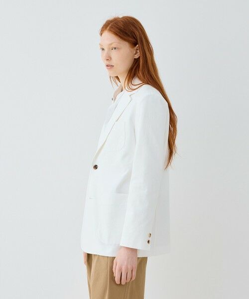 TOMORROWLAND / トゥモローランド テーラードジャケット | ノンマーセライズドコットン テーラードジャケット | 詳細3