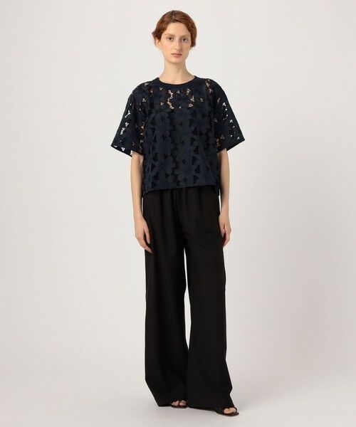 TOMORROWLAND / トゥモローランド シャツ・ブラウス | BAUM UND PFERDGARTEN　レースクルーネックシャツ | 詳細1