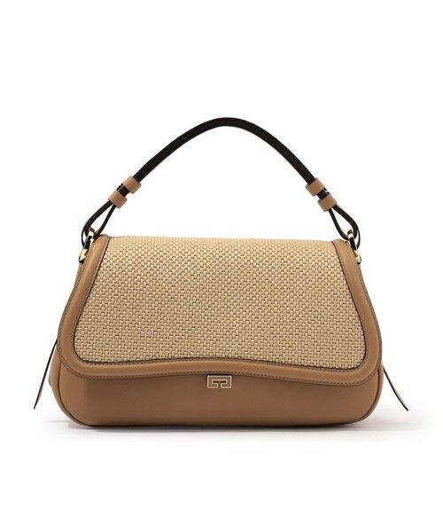 TOMORROWLAND/トゥモローランド LORISTELLA CLEA RAFFIA 2-way バッグ 44 ライトブラウン系 F TOMORROWLAND/トゥモローランド LORISTELLA CLEA RAFFIA 2-way バッグ 44 ライトブラウン系 F