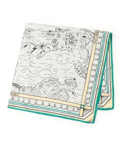 TOMORROWLAND / トゥモローランド マフラー・ショール・スヌード・ストール | 【別注】manipuri TREASURE MAP スカーフ