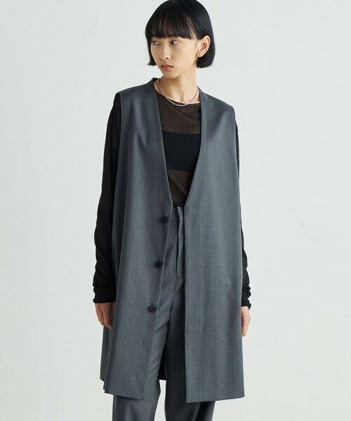 TOMORROWLAND / トゥモローランド ベスト | ゼニアトラベラー フロントオープンジレ | 詳細4