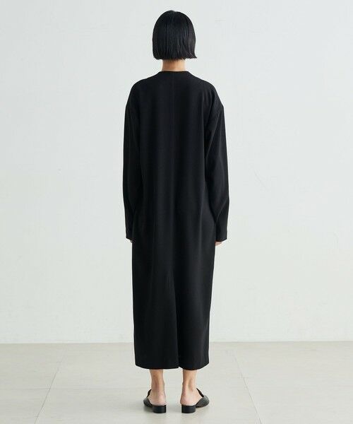 TOMORROWLAND / トゥモローランド ロング・マキシ丈ワンピース | バックサテンジョーゼット Vネックロングワンピース | 詳細3