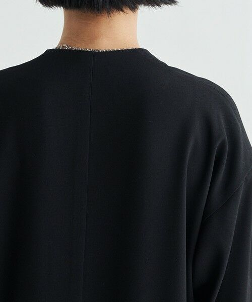 TOMORROWLAND / トゥモローランド ロング・マキシ丈ワンピース | バックサテンジョーゼット Vネックロングワンピース | 詳細5