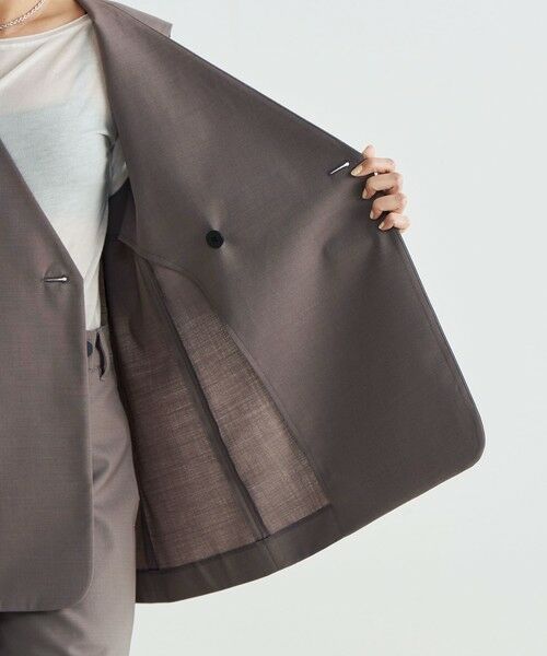 SALE☆Edition エディション☆ウールトロピカル Vネック ジレ☆グレー SALE☆Edition エディション☆ウールトロピカル Vネック ジレ