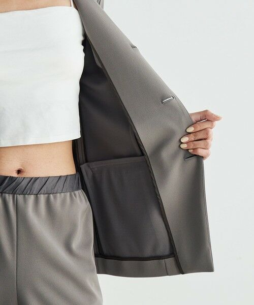 TOMORROWLAND / トゥモローランド ノーカラージャケット | カルゼジャージー ノーカラージャケット | 詳細5