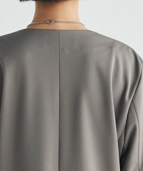 TOMORROWLAND / トゥモローランド ノーカラージャケット | カルゼジャージー ノーカラージャケット | 詳細7