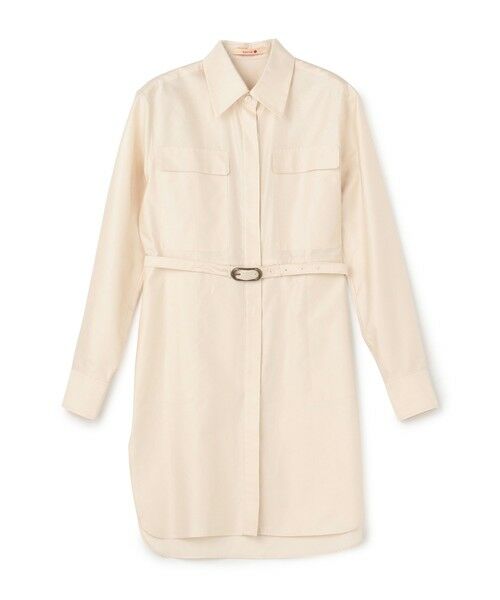 TOMORROWLAND / トゥモローランド シャツ・ブラウス | コットンバックサテン チュニックブラウス(11 ホワイト)