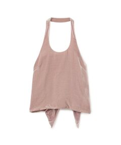 TOMORROWLAND / トゥモローランド タンクトップ | レーヨンシルクベルベット ホルターネックブラウス