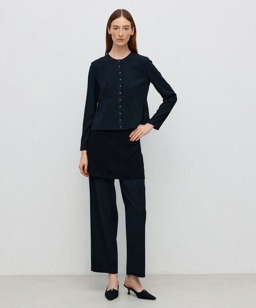 TOMORROWLAND / トゥモローランド シャツ・ブラウス | ジョーゼットサテン ペプラムブラウス | 詳細1