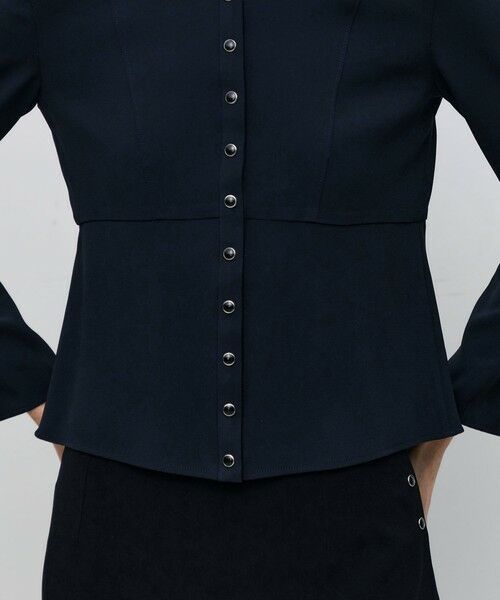 TOMORROWLAND / トゥモローランド シャツ・ブラウス | ジョーゼットサテン ペプラムブラウス | 詳細8