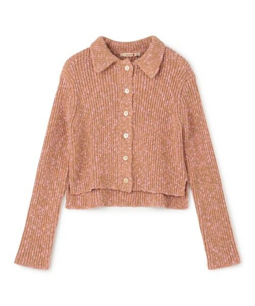 TOMORROWLAND / トゥモローランド ニット・セーター | コットンメランジェ ニットカーディガン(44 ベージュ系)