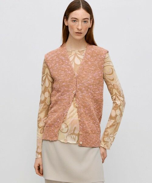 TOMORROWLAND / トゥモローランド ニット・セーター | コットンメランジェ Vネックベスト | 詳細2