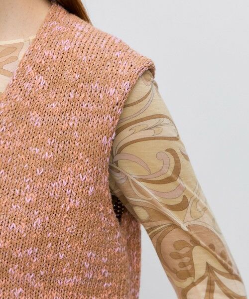 TOMORROWLAND / トゥモローランド ニット・セーター | コットンメランジェ Vネックベスト | 詳細7