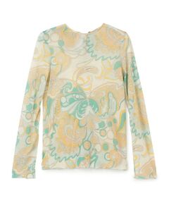 TOMORROWLAND / トゥモローランド Tシャツ | テンセルシルク ハンドプリントカットソー