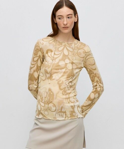 TOMORROWLAND / トゥモローランド Tシャツ | テンセルシルク ハンドプリントカットソー | 詳細2