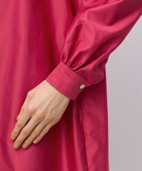 TOMORROWLAND / トゥモローランド ロング・マキシ丈ワンピース | コットンバックサテン ボリュームスリーブワンピース | 詳細6