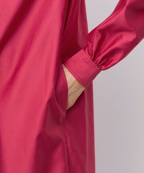 TOMORROWLAND / トゥモローランド ロング・マキシ丈ワンピース | コットンバックサテン ボリュームスリーブワンピース | 詳細7