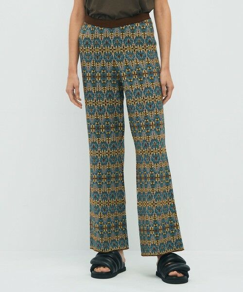 TOMORROWLAND / トゥモローランド その他パンツ | コットンカシミヤストレッチ ジャカードプリントニットパンツ | 詳細2