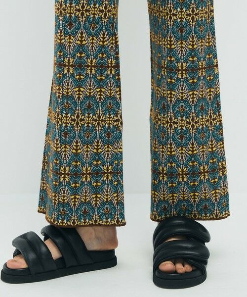 TOMORROWLAND / トゥモローランド その他パンツ | コットンカシミヤストレッチ ジャカードプリントニットパンツ | 詳細7