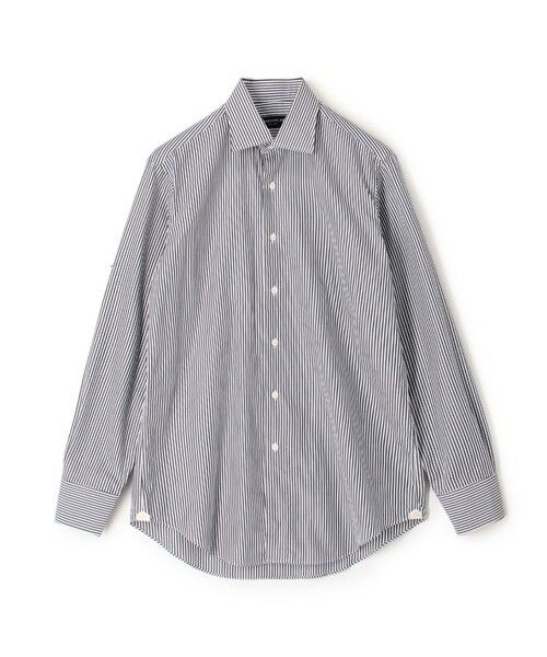 TOMORROWLAND/トゥモローランド 200/2 コットンツイル ワイドスプレッドカラー ドレスシャツ 68 ネイビー系 39 TOMORROWLAND/トゥモローランド 200/2 コットンツイル ワイドスプレッドカラー ドレスシャツ 68 ネイビー系 39