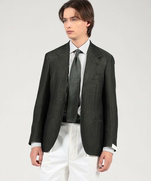 TOMORROWLAND / トゥモローランド テーラードジャケット | 【別注】De Petrillo リネンコットン シングルブレステッド3Bジャケット | 詳細1