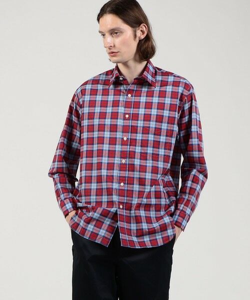 TOMORROWLAND / トゥモローランド シャツ・ブラウス | コットンポプリン チェックシャツ | 詳細1