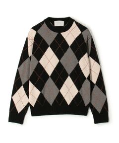 TOMORROWLAND / トゥモローランド ニット・セーター | TOMORROWLAND tricot シルク アーガイル クルーネックニット