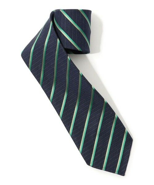 TOMORROWLAND / トゥモローランド ネクタイ | TOMORROWLAND MADE IN ITALY リネンシルク レジメンタルネクタイ | 詳細1