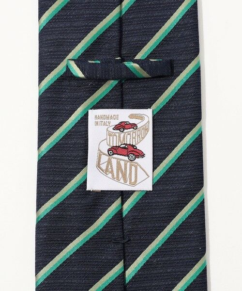 TOMORROWLAND / トゥモローランド ネクタイ | TOMORROWLAND MADE IN ITALY リネンシルク レジメンタルネクタイ | 詳細3