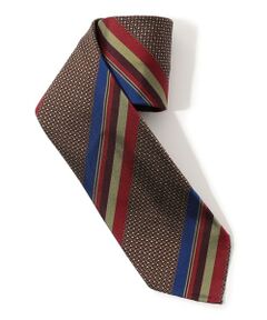 TOMORROWLAND / トゥモローランド ネクタイ | TOMORROWLAND MADE IN ITALY シルク レジメンタルネクタイ