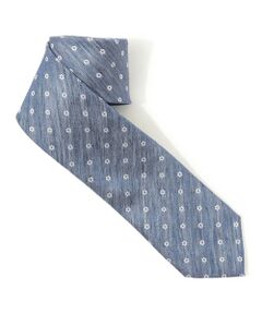 TOMORROWLAND / トゥモローランド ネクタイ | STEFANO BIGI シルクコットンリネン 小紋柄ネクタイ