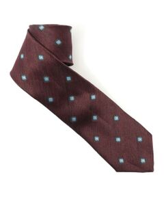 TOMORROWLAND / トゥモローランド ネクタイ | STEFANO BIGI リネンシルク 小紋柄 ネクタイ