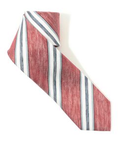 TOMORROWLAND / トゥモローランド ネクタイ | STEFANO BIGI リネンコットン レジメンタル ネクタイ