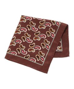 TOMORROWLAND / トゥモローランド バンダナ・スカーフ | TOMORROWLAND MADE IN ITALY ペイズリー シルクポケットチーフ