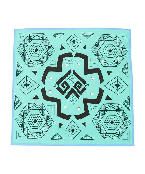 TOMORROWLAND / トゥモローランド ハンカチ | Kinloch コットン プリント ハンカチ(54 グリーン系)