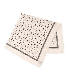 TOMORROWLAND / トゥモローランド バンダナ・スカーフ | TOMORROWLAND MADE IN ITALY ランダムドット シルクスカーフ