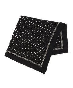 TOMORROWLAND / トゥモローランド バンダナ・スカーフ | TOMORROWLAND MADE IN ITALY ランダムドット シルクスカーフ