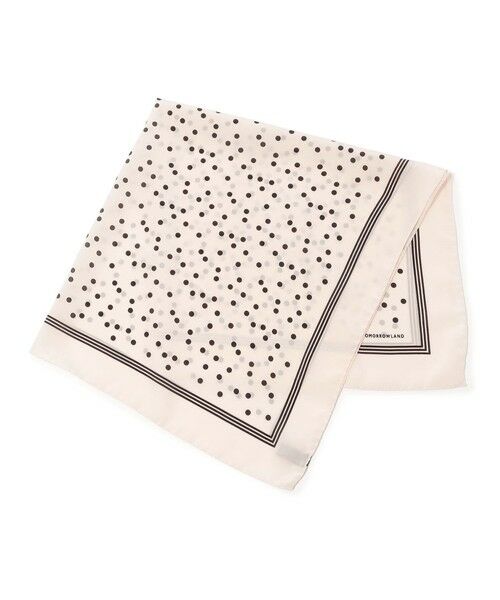 TOMORROWLAND / トゥモローランド バンダナ・スカーフ | TOMORROWLAND MADE IN ITALY ランダムドット シルクスカーフ（12 ホワイト系）