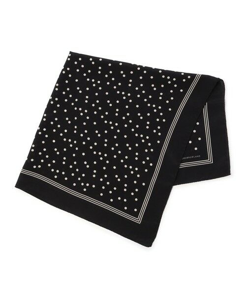 TOMORROWLAND / トゥモローランド バンダナ・スカーフ | TOMORROWLAND MADE IN ITALY ランダムドット シルクスカーフ（18 ブラック系）