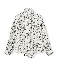 TOMORROWLAND / トゥモローランド シャツ・ブラウス（半袖以外） | コットンローンプリント ボウタイブラウス