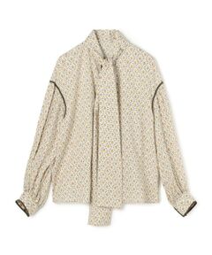 TOMORROWLAND / トゥモローランド シャツ・ブラウス（半袖以外） | コットンローンプリント ボウタイブラウス